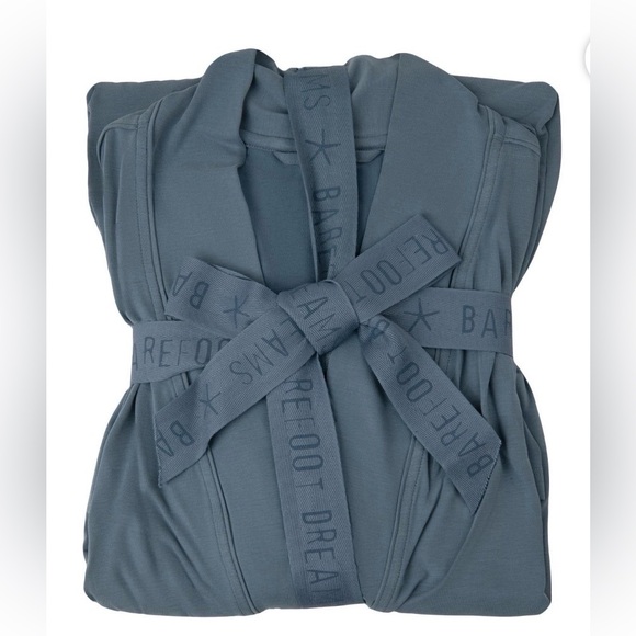 Barefoot Dreams Malibu Collection Sand-Washed Jersey Knit Women’s Midi Robe NWT - Picture 4 of 8